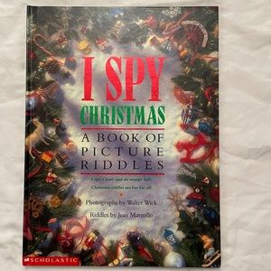 🕵🏻 Vintage I Spy Christmas 🎄 a book of picture riddles 🎄 1992 first printing